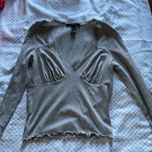Gray forever 21 long sleeve